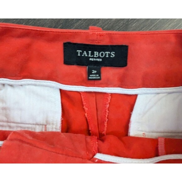 Talbots Orange Capris Size 2 Petite (30x10) (310) - Picture 3 of 3